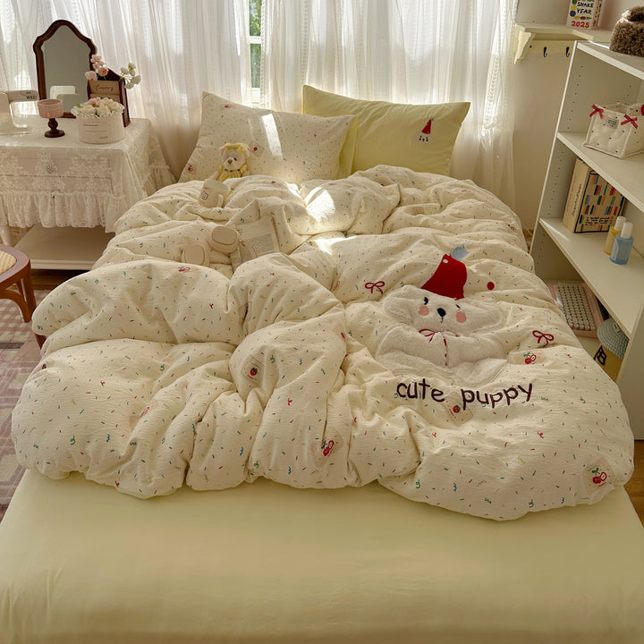 Playful Quilted Bed Cover Set