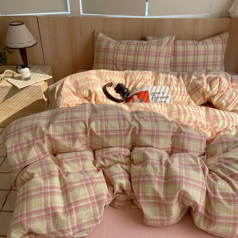 Striped Cotton Duvet Cover Set