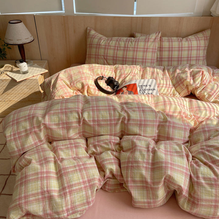 Striped Cotton Duvet Cover Set