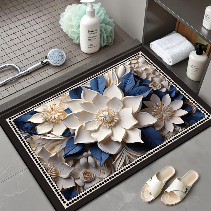 Floral Patterned Bath Mat Stornfield