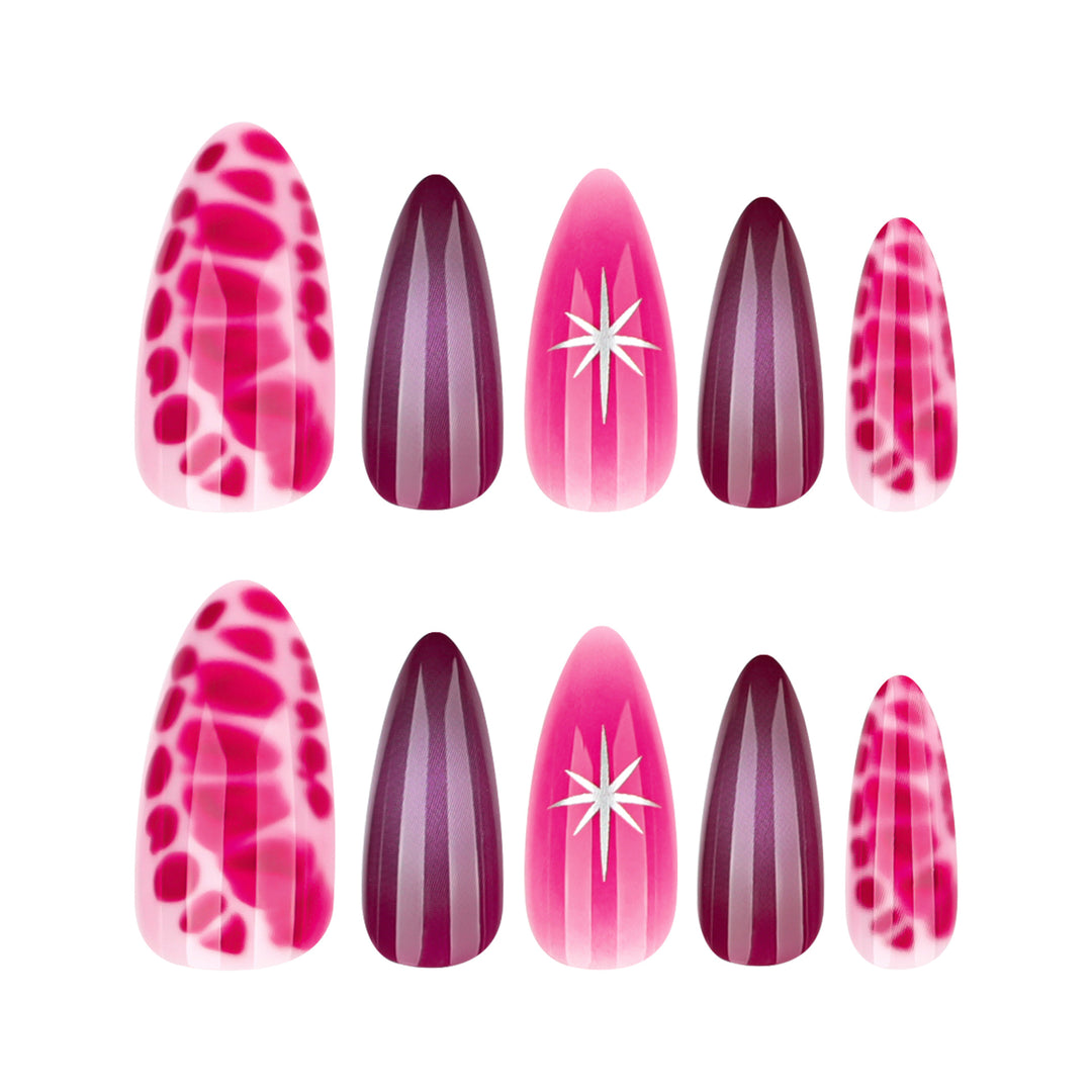 Artistic stiletto nails with elegant gradient and delicate accents Stornfield