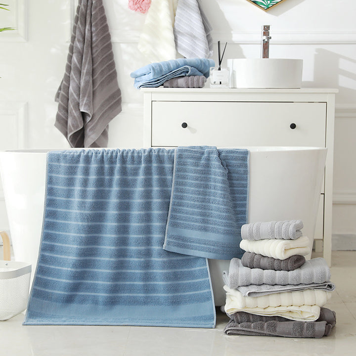 Terry Bath Towel with Elegant Stripes Stornfield
