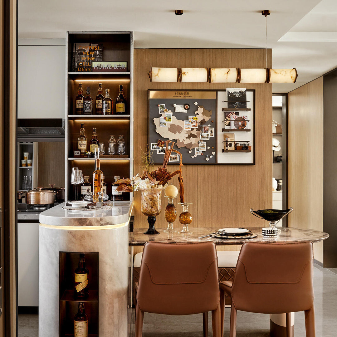Modern Minimalist Linear Pendant Light Fixture