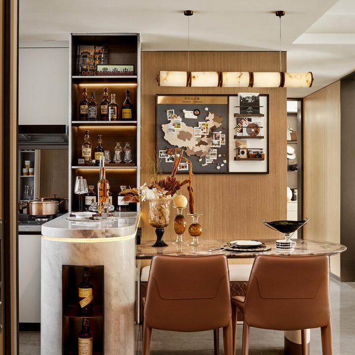 Modern Minimalist Linear Pendant Light Fixture