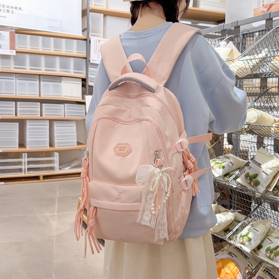 Decorative Star-Patterned Backpack Stornfield