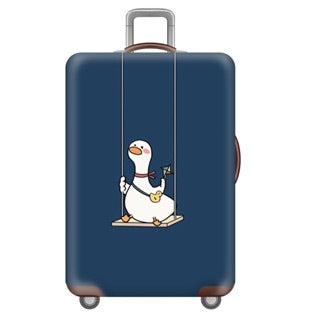 Unisex hard shell trolley with cute duck design, lightweight cabin-friendly luggage with telescopic handle and interior organization Stornfield