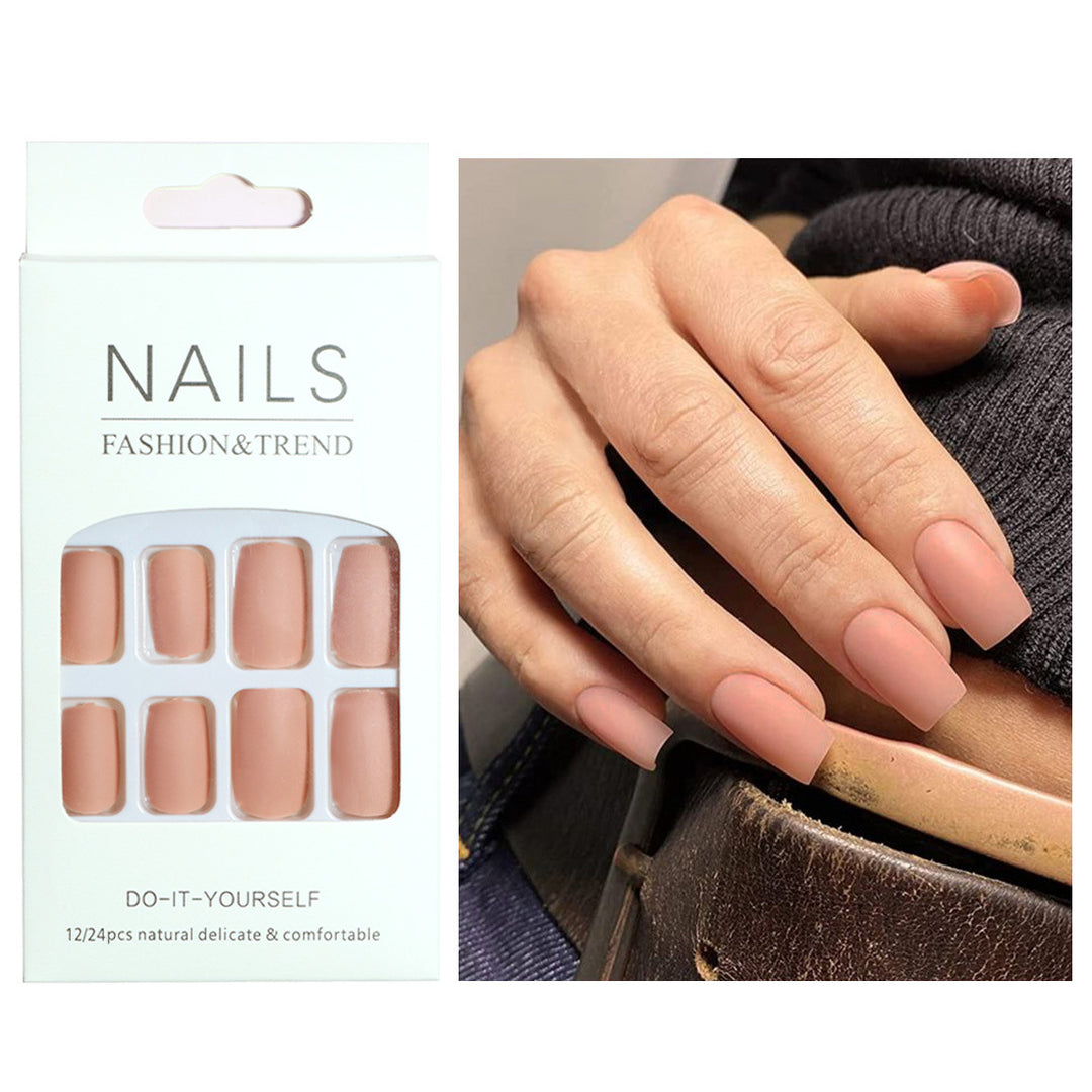 Reusable Matte Press-On Nail Set Stornfield