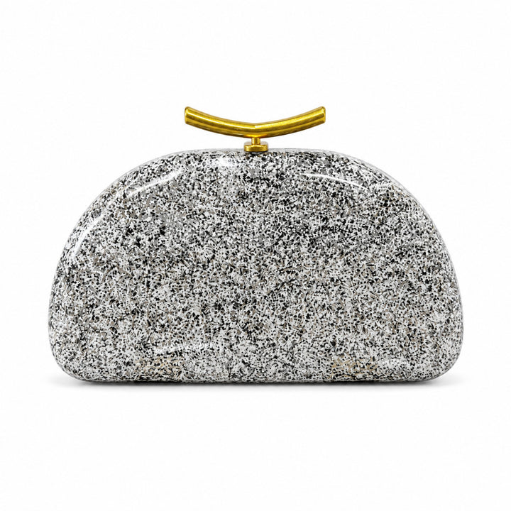Marbled Acrylic Evening Clutch