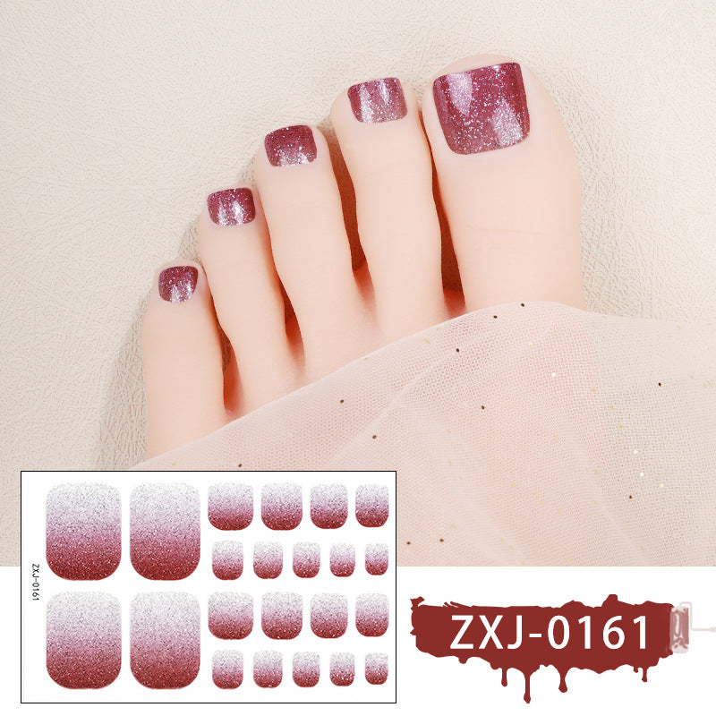 Sparkling Glitter Toenail Wraps