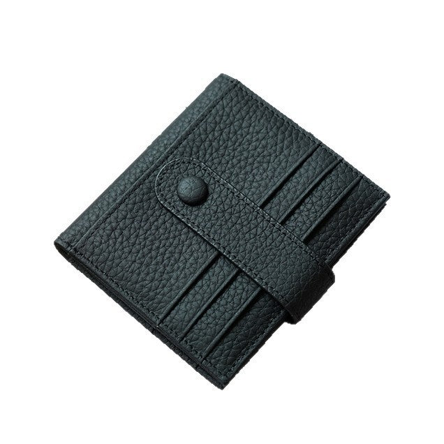 Textured Leather Bi-Fold Wallet