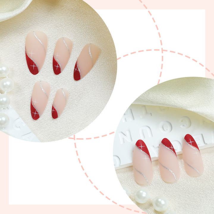 Artistic Gradient Press-On Nail Set Stornfield