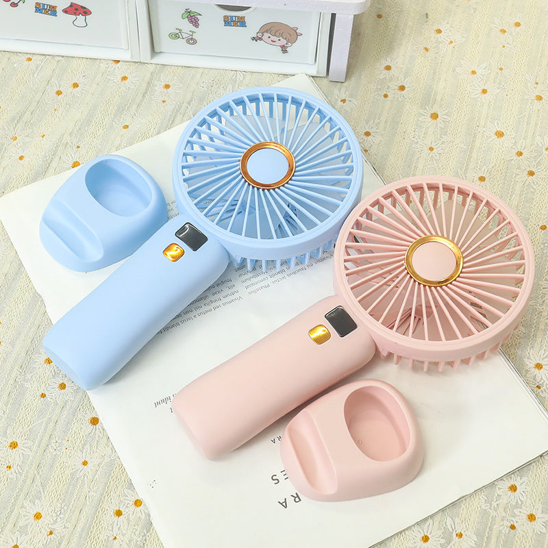 Ladies Portable USB Handheld Fan with Digital Speed Control Stornfield