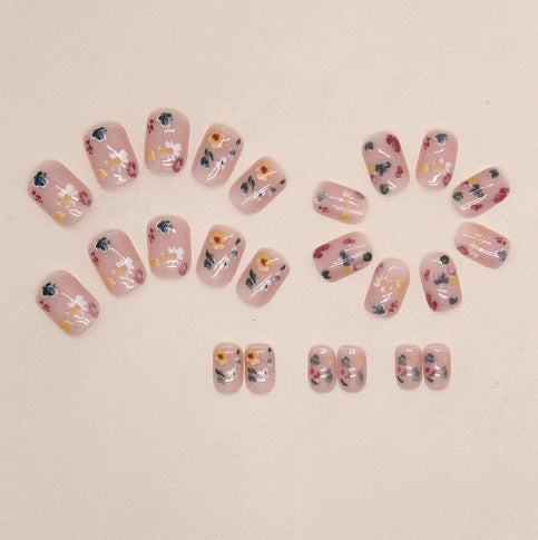 Artistic Floral Nail Art Extensions Stornfield
