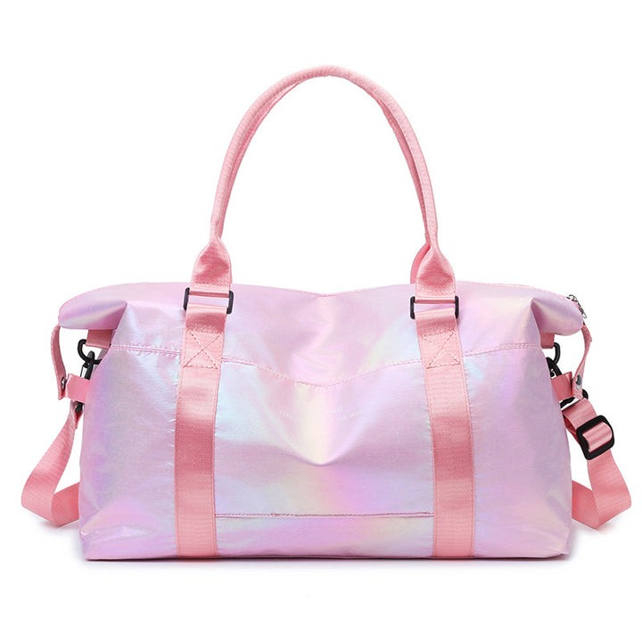 Glossy Holographic Travel Duffel Bag