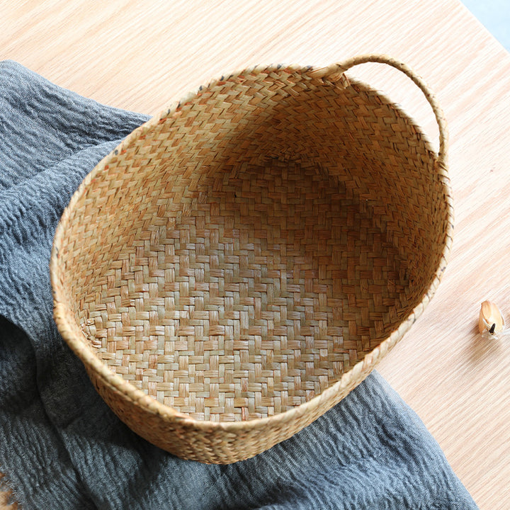 Unisex Braided Storage Basket with Ergonomic Handles Stornfield