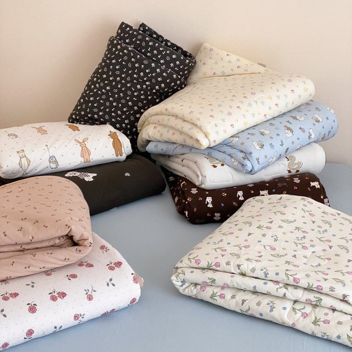 Playful Canine-Print Brushed Microfiber Duvet Cover Set with Smooth Grey Reverse and Envelope Pillowcase