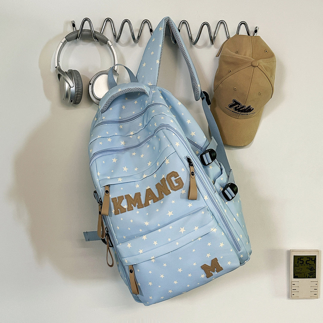 Trendy Star-Patterned Backpack Stornfield