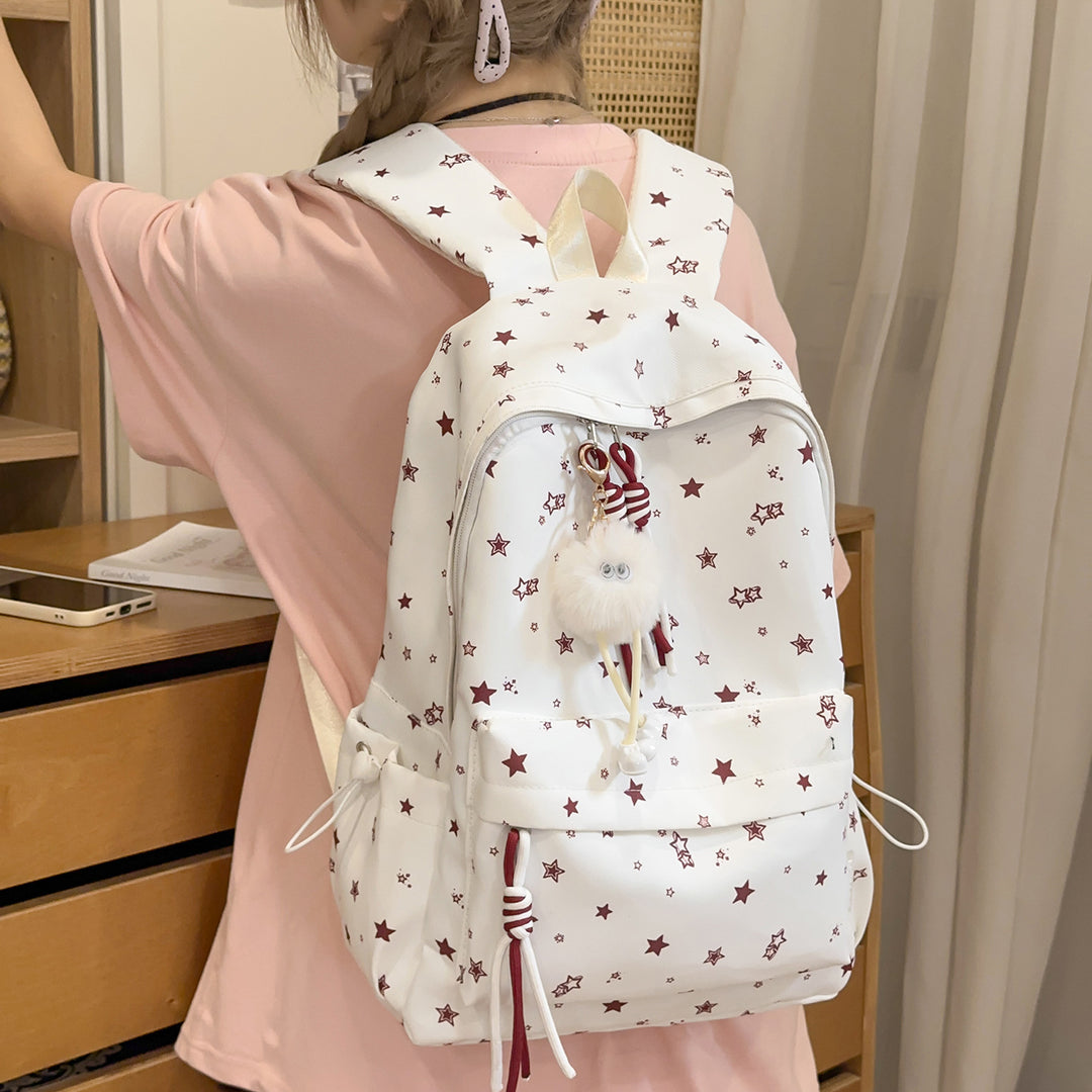 Casual Lightweight Star-Printed Backpack Stornfield