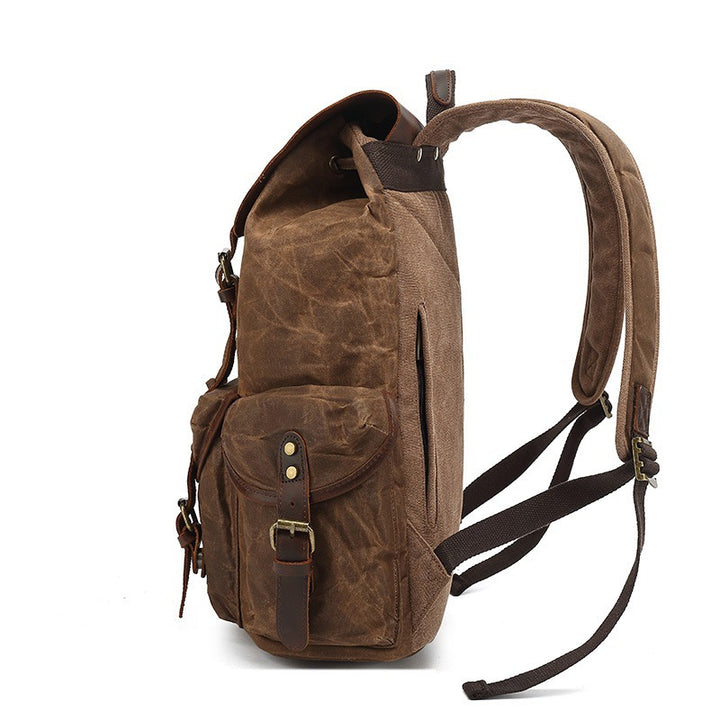 Rustic hiking backpack with multiple outer pockets Stornfield