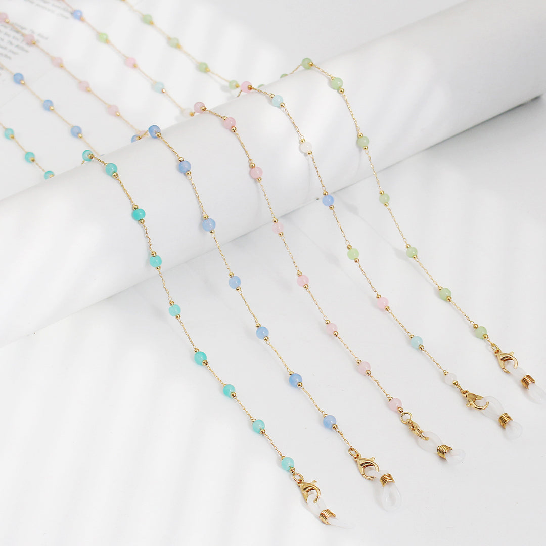 Elegant Beaded Eyewear Retainer Chain Stornfield