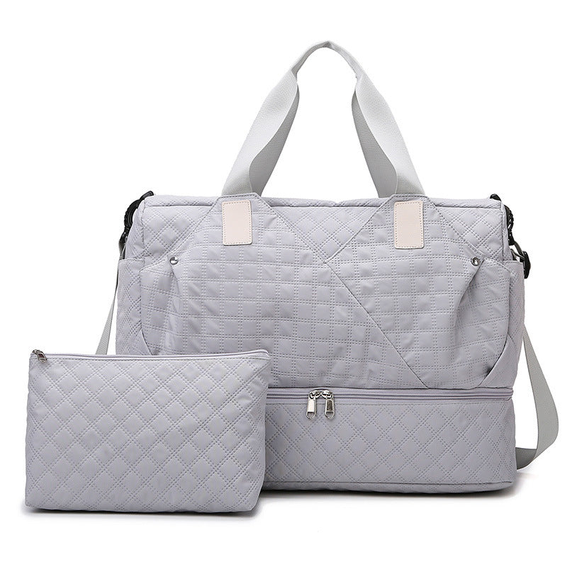 Quilted Multitasking Travel Duffle Bag Stornfield