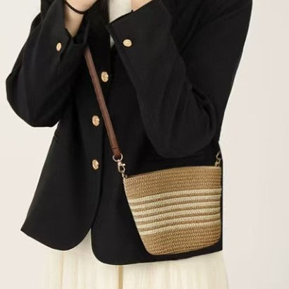 Trendy Summer Handbag Made of Woven Material Stornfield