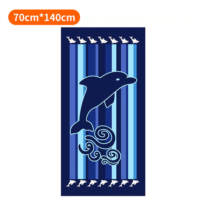 Beach towel with colorful stripe pattern Stornfield