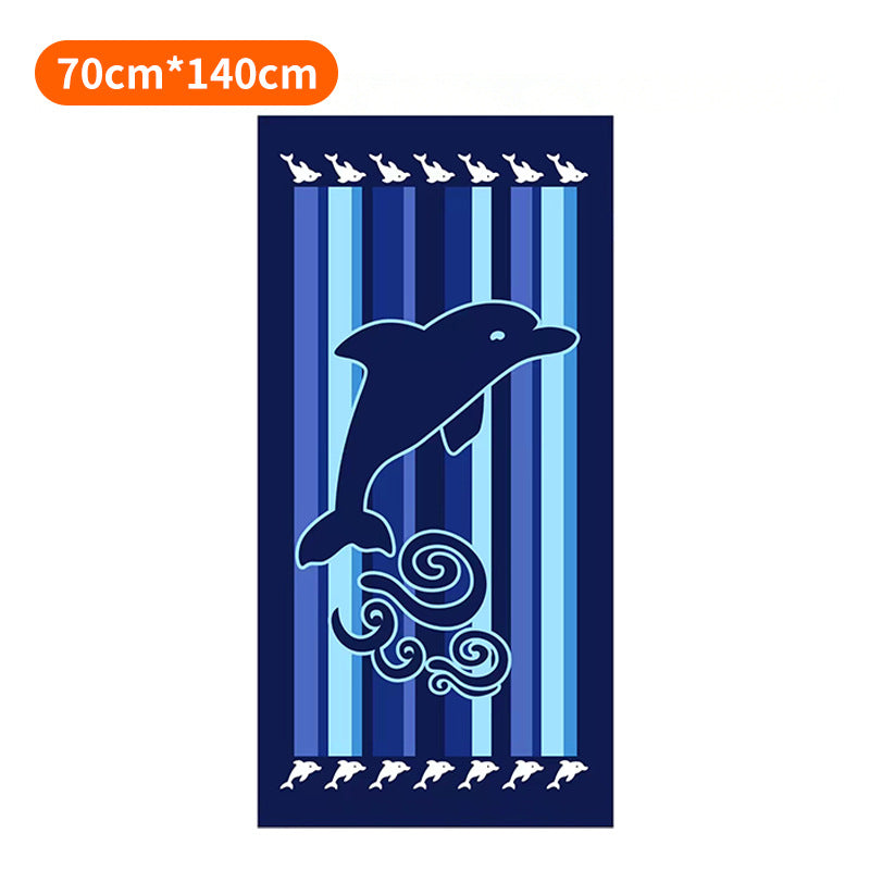 Beach towel with tropical flamingo pattern Stornfield