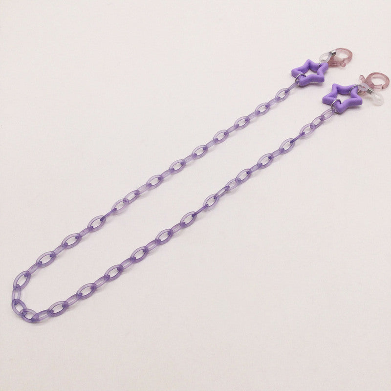 Fashionable glasses holder chain with star pendants Stornfield