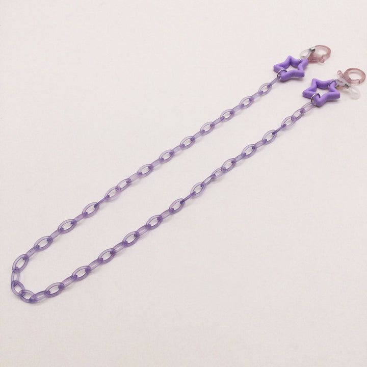 Fashionable glasses holder chain with star pendants Stornfield