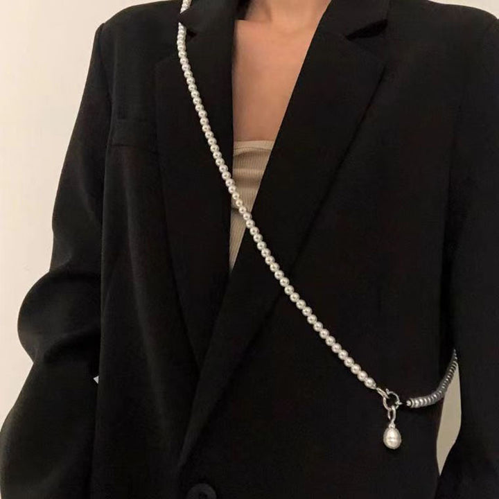 Elegant Pearl-Embellished Bag Strap Stornfield