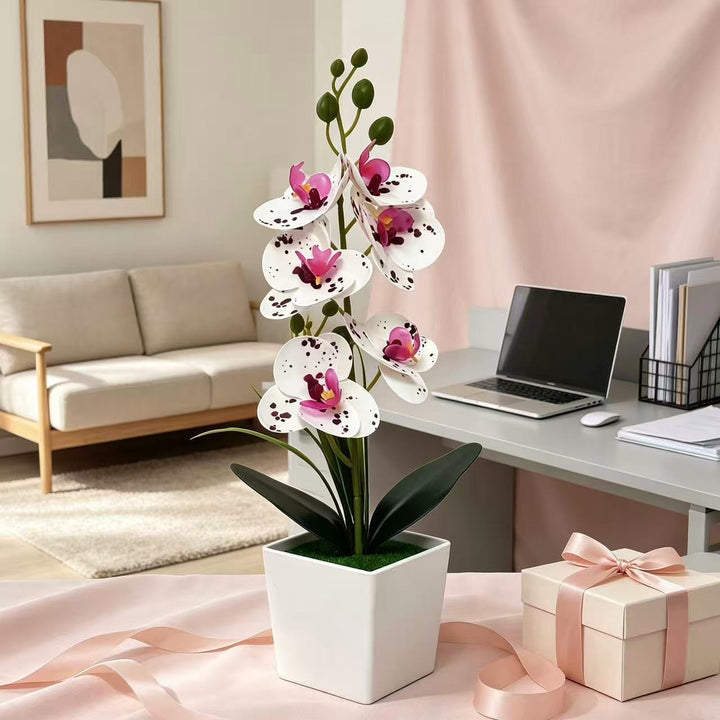 Elegant Artificial Orchid Plant for Tabletop Home Decor