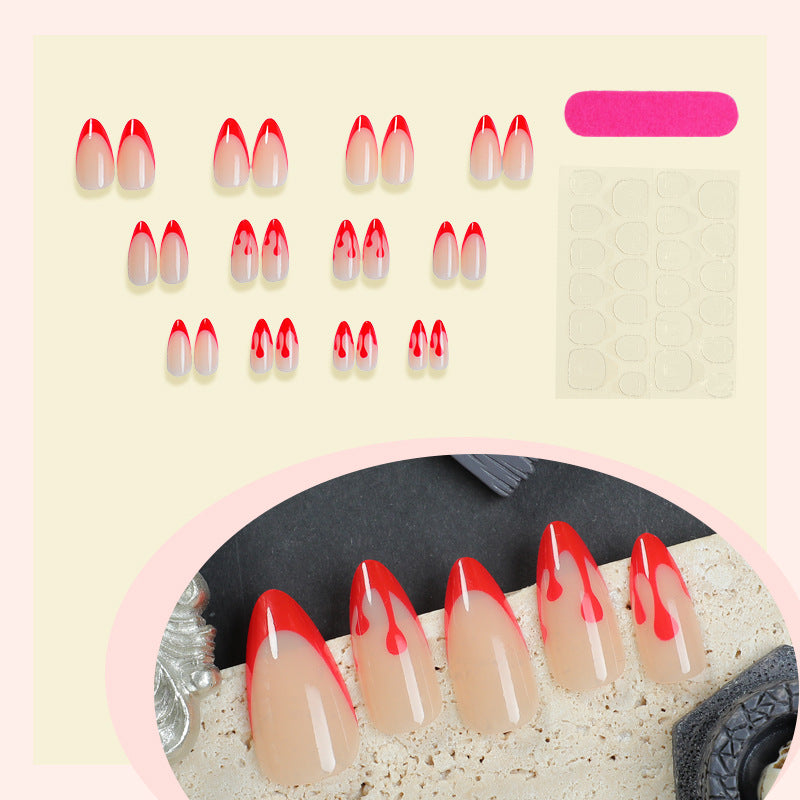 Premium Artistic Press-On Nail Set Stornfield
