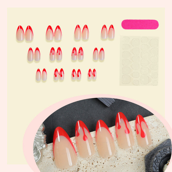 Premium Artistic Press-On Nail Set Stornfield