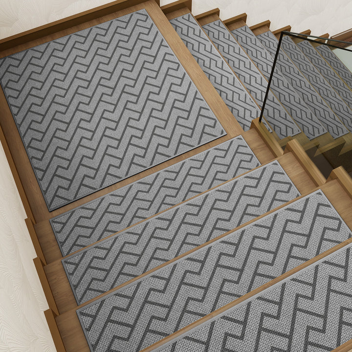 Geometric Patterned Stair Treads
