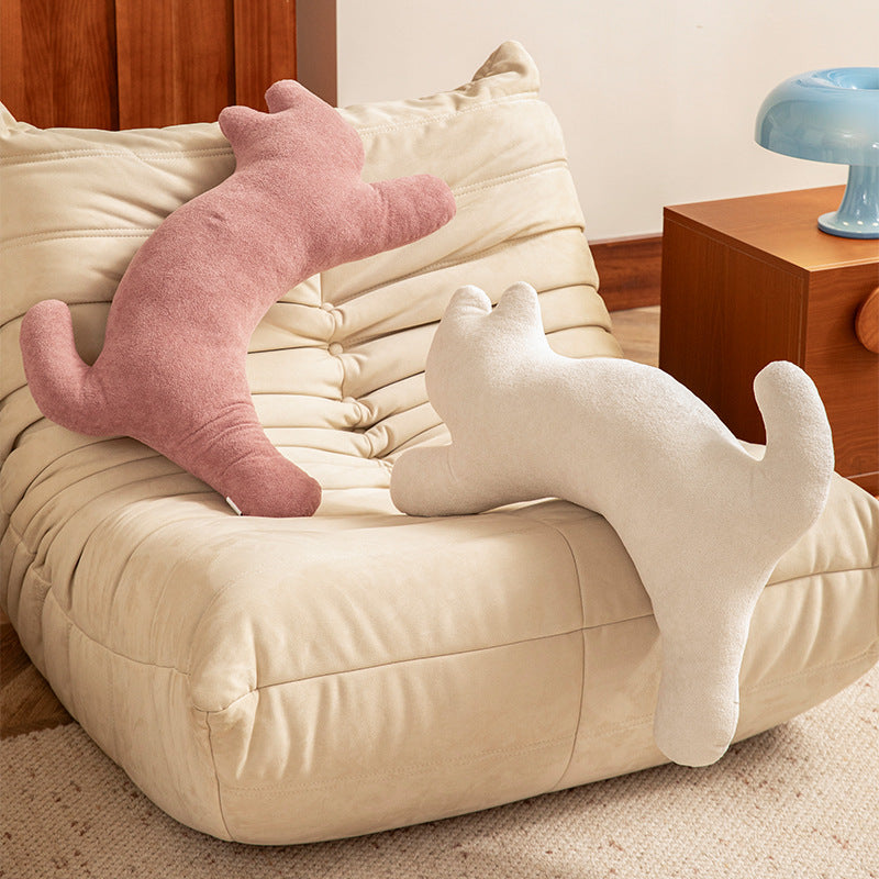Cozy cat-shaped neck pillow made of microfleece Stornfield