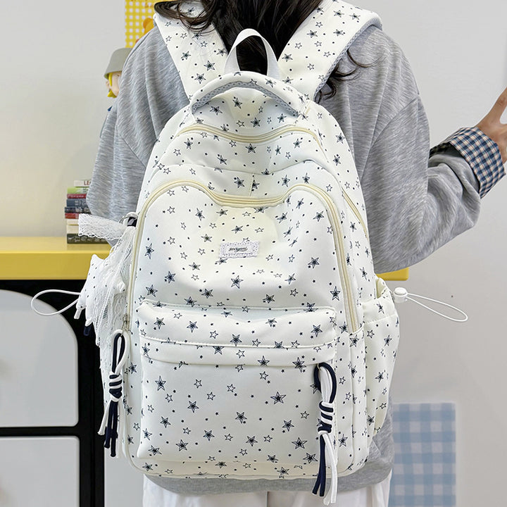 Fun Star-Embellished Student Backpack Stornfield