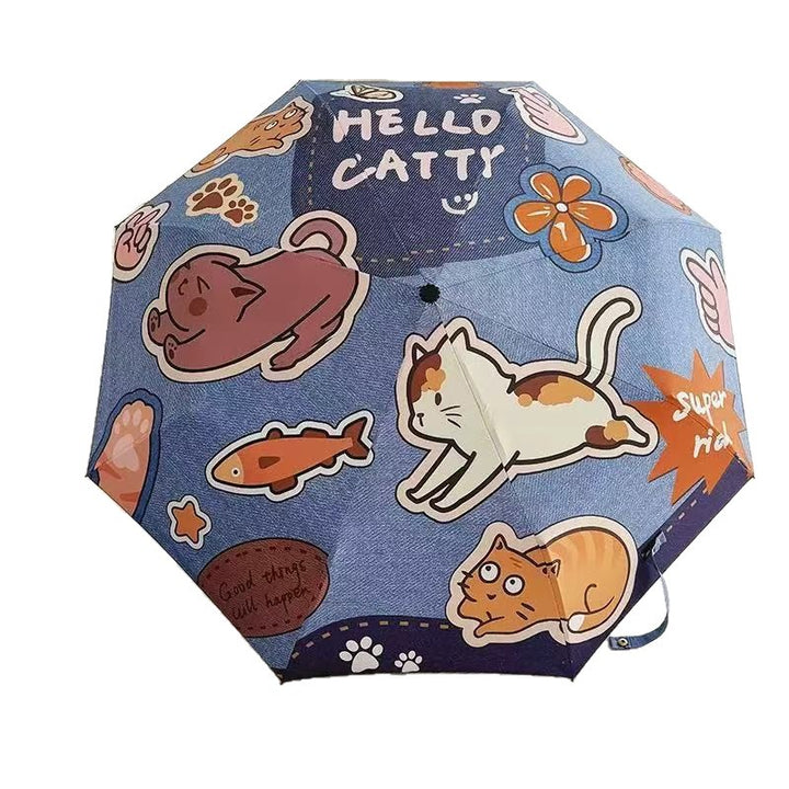 Ladies Folding Umbrella with Cute Dog Designs Stornfield