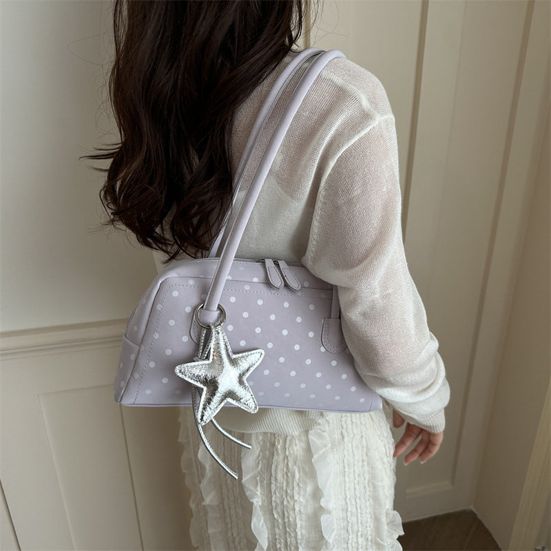 Polka Dot Retro Structured Handbag