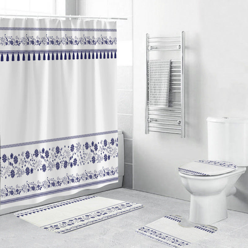 Floral-Patterned Bathroom Accessory Set Stornfield
