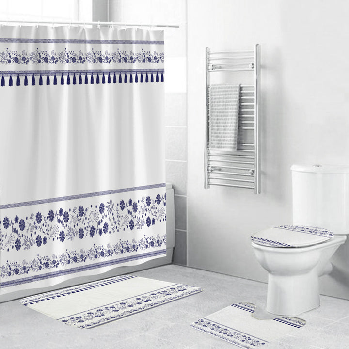 Floral-Patterned Bathroom Accessory Set Stornfield