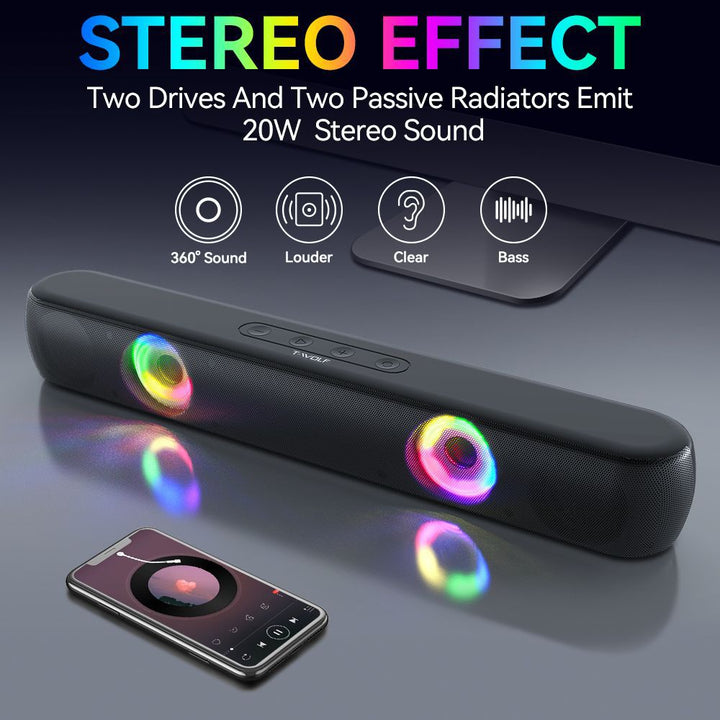 Bluetooth Speaker with RGB Lighting Stornfield