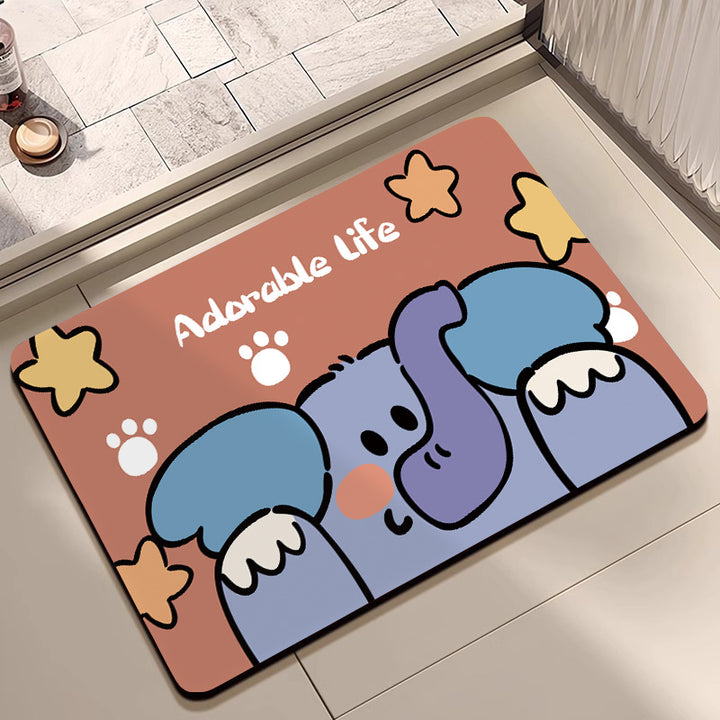 Mermaid-Themed Memory Foam Bath Mat Stornfield