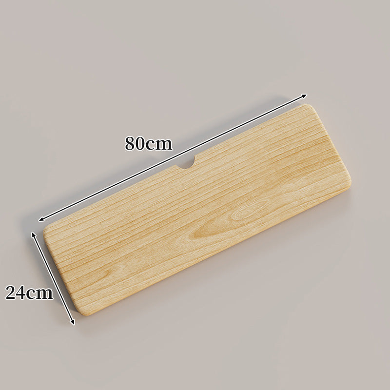 Ergonomic Solid Wood Keyboard Palm Rest with Cable Notch
