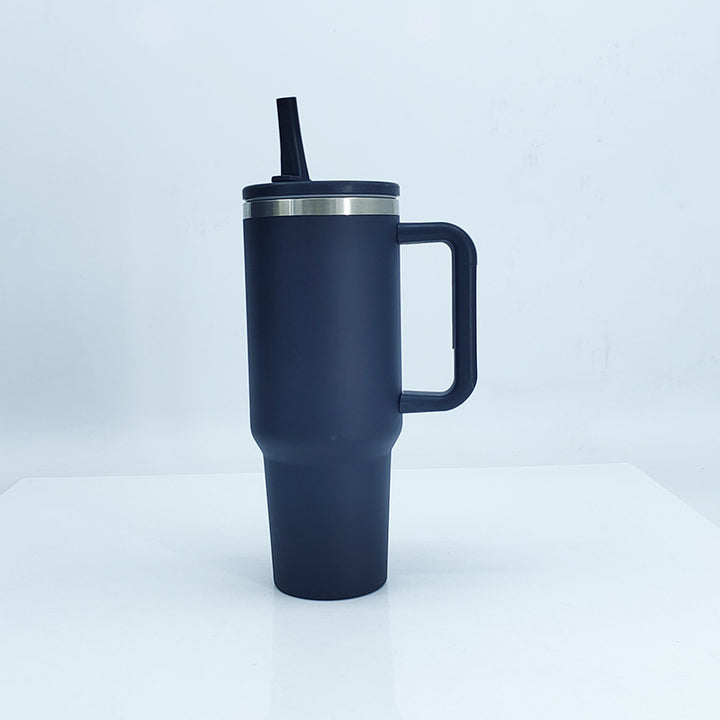 Women's insulated mug with sturdy handle and straw Stornfield