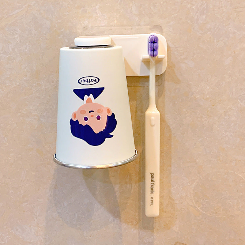 Wall-mounted toothbrush holder with playful design Stornfield