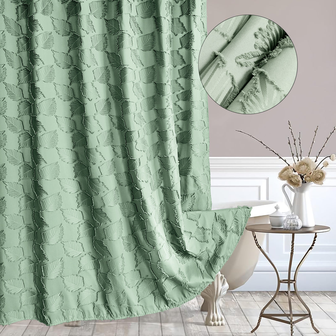 Designer Textured Shower Curtain Stornfield