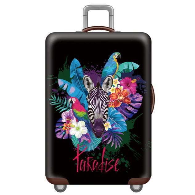 Unisex stretchable suitcase cover with cute alpaca design, elastic protective cover for hard-shell and fabric suitcases Stornfield