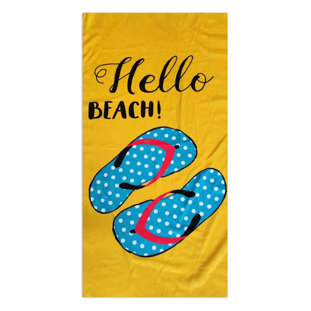 Beach towel with stylish palm motif Stornfield