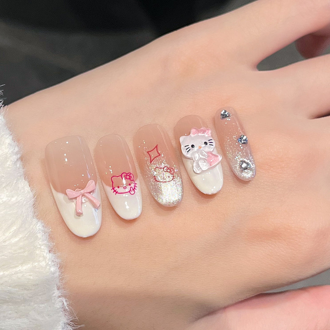 Cartoon-Themed Decorative Press-On Nails Stornfield